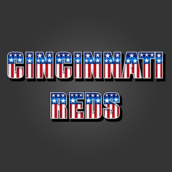 Cincinnati Reds American Captain Logo vinyl decal